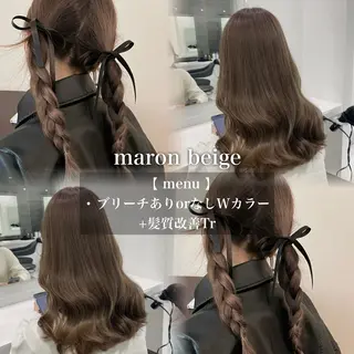 カラー 🩶透明感ダブル カラー🩶 maoのヘアスタイル