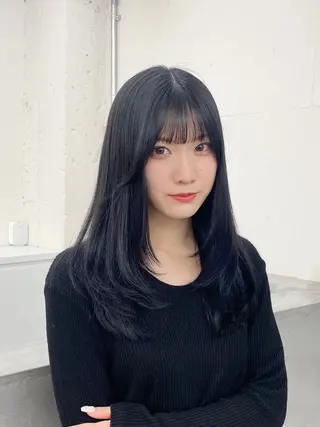 セミロング カラー 🦋韓国系指名No1 店長/圓山 祐也🦋のヘアスタイル