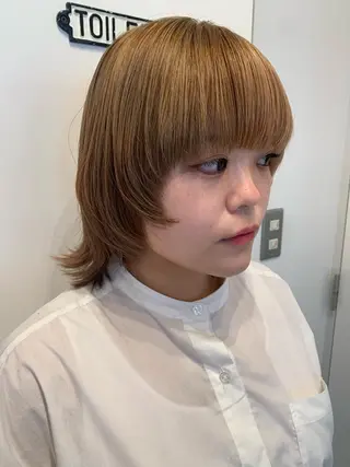 ミディアム 山嵜 かなのヘアスタイル