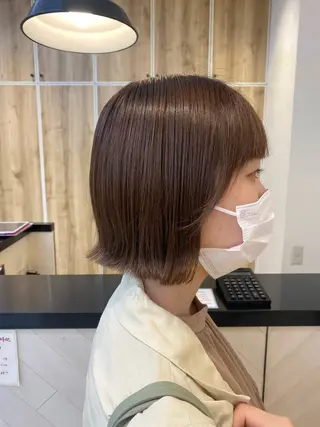 ショート カラー 暖色カラー🍒スパ/ canna‎🤎のヘアスタイル