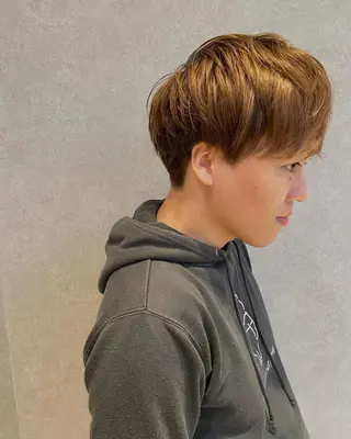 ショート カラー パーマ メンズ キッズ マツエク・マツパ 山本 銘子のヘアスタイル