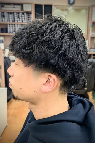 ショート パーマ 理容プラージュ燕三条 福井のヘアスタイル