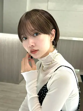 ショート 年齢悩みを全て解消/ 白髪と癖毛 松本雄光のヘアスタイル