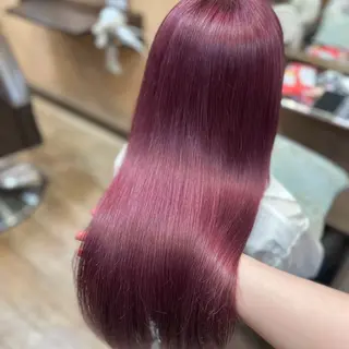 セミロング カラー ブリーチ🩵レイヤー Maho🐻‍❄️のヘアスタイル