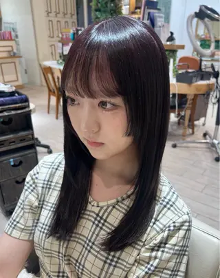 セミロング カラー モデル募集 セイノチヒロのヘアスタイル
