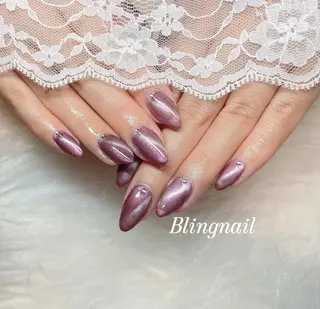 ネイル 23時まで❤︎韓国、 ワンホンネイルのネイルデザイン