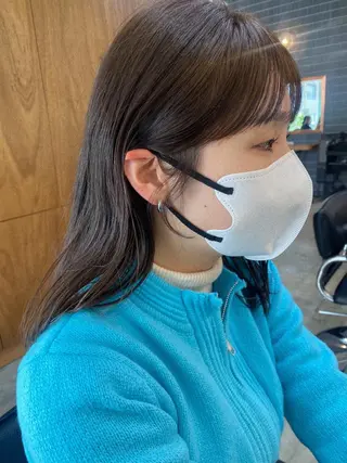 ミディアム カラー 砂原 ひよりのヘアスタイル