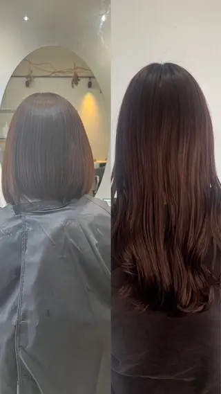 ミディアム 野村 奈里亜のヘアスタイル