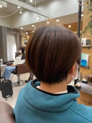 ショート くせ毛カット終着点 カワサキトオル溝の口のヘアスタイル