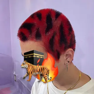 ショート カラー メンズ 👽KINA👽 派手髪🦖💖✨のヘアスタイル