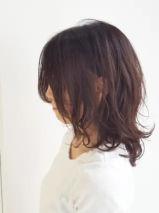 セミロング カラー 美髪⭐︎髪質改善 井上 康司のヘアスタイル