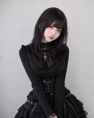 ロング ⚡️下園あゆむ⚡️ レイヤーウルフ/韓国のヘアスタイル