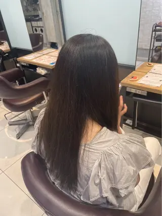 ロング 髪質改善 💠 韓国風うる艶/シオリのヘアスタイル