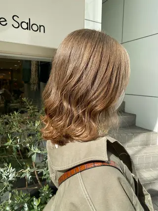 ミディアム カラー ヘアアレンジ マツエク・マツパ 透明感カラー🫧ヘア セット🫧松本菜月の眉毛・アイブロウイメージ