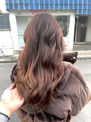 セミロング カラー パーマ ヘアアレンジ 🌈インナーカラー ‘ショウマ’🌈のヘアスタイル