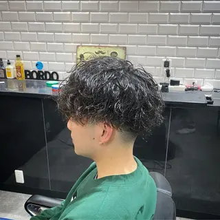 ショート パーマ メンズ 前田賢生 ご新規様はNGのヘアスタイル