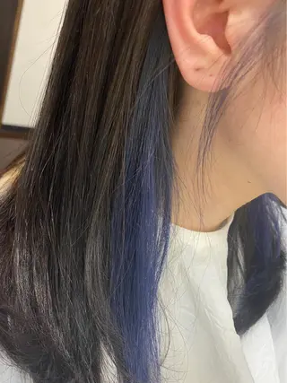 セミロング カラー デザインカラー モデル募集🌈のヘアスタイル
