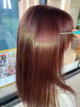 セミロング カラー 【元住吉の艶髪の神様 】モリモト💓のヘアスタイル
