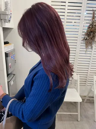 セミロング カラー hair＆make LAMP所属・LAMP mashiroのヘアスタイル