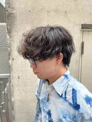 ショート パーマ メンズ 🏆メンズヘア特化 🥇代表りんぺーのヘアスタイル