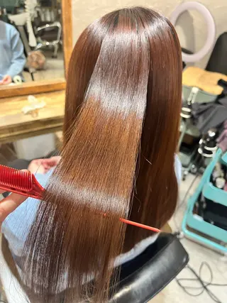 セミロング カラー 新宿/髪質改善 艶カラー👶Renaのヘアスタイル