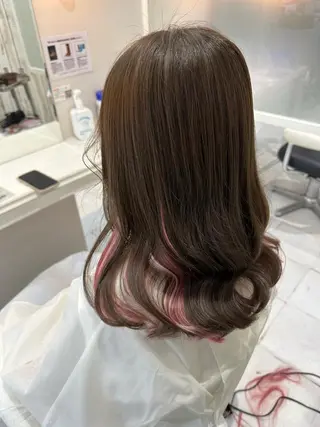セミロング 艶髪/酸性ストレート /髪質改善/内村麻衣のヘアスタイル