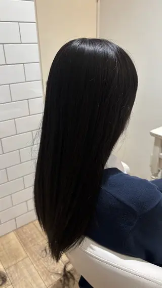 ロング カラー 似合わせ 顔周りYUUGAのヘアスタイル
