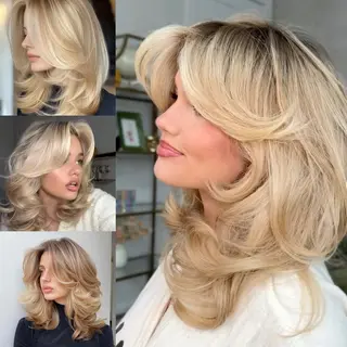 セミロング レイヤーカットモデル 募集/藤原一真のヘアスタイル