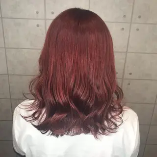 ミディアム カラー ヘアアレンジ 烏丸韓国ヘア🇰🇷 ayaka🎀のヘアスタイル