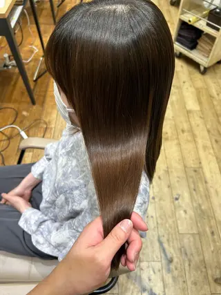 セミロング パーマ 新宿✨顔周りカット 韓国ヘア/坂本亜裟海のヘアスタイル