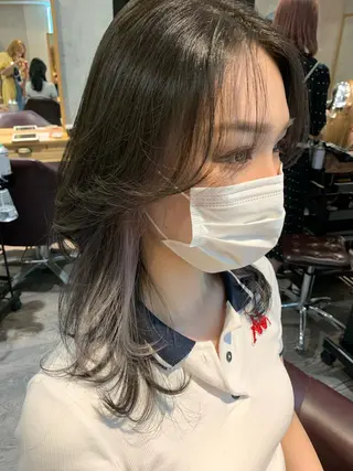ミディアム 🎀レイヤー・艶カラ ー🎀YUMEKAのヘアスタイル