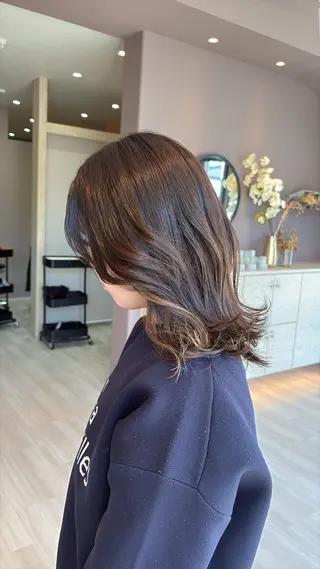 ミディアム カラー 岐阜/各務原 スタイリスト🎀のヘアスタイル