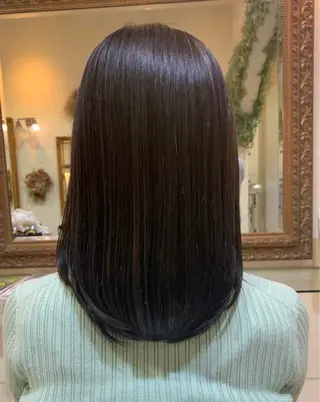 ミディアム 立石 タテイシのヘアスタイル
