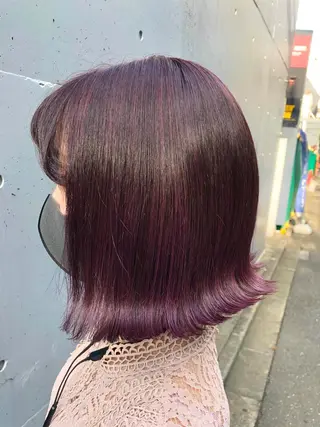 ミディアム カラー 🧡艶髪ちゅるん髪 🫧🧡YUKI❄️のヘアスタイル