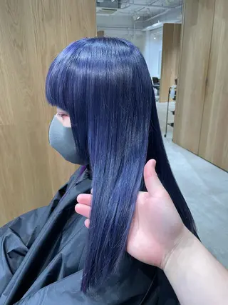 ロング カラー レイヤー/ハッシュ 渋谷/サッタのヘアスタイル