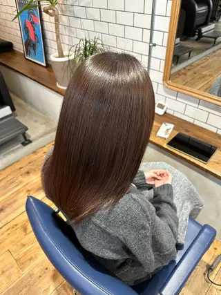 セミロング 縮毛矯正＆髪質改善 特化/ゆいのヘアスタイル