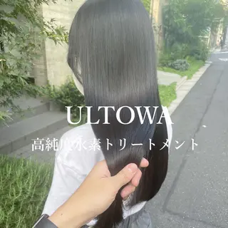 ミディアム カラー 顔周りカット 【オノザワリョウ】のヘアスタイル