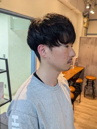 メンズ 🏹MIYU￤抜け感 ×柔らかカラーのヘアスタイル