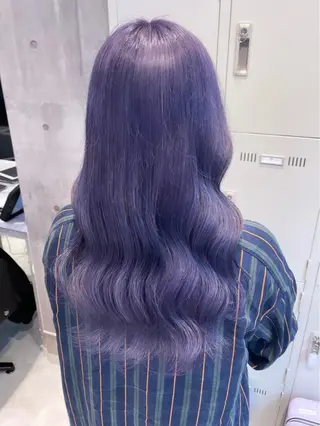 ロング カラー パーマ ヘアアレンジ メンズ キッズ ネイル マツエク・マツパ アイブロウ 🎀韓国レイヤー YURINA🎀のヘアスタイル