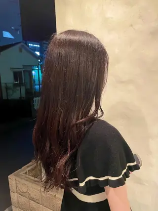 ロング カラー 岩渕 春菜のヘアスタイル
