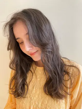 セミロング 韓国風パーマ/ヘア セット/店長みづきのヘアスタイル