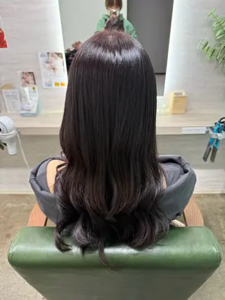 ロング カラー 縮毛矯正/ /関内/あべももこのヘアスタイル