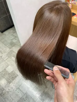 ロング カラー パーマ 髪質改善🌸縮毛矯正 専門家💖後藤のヘアスタイル