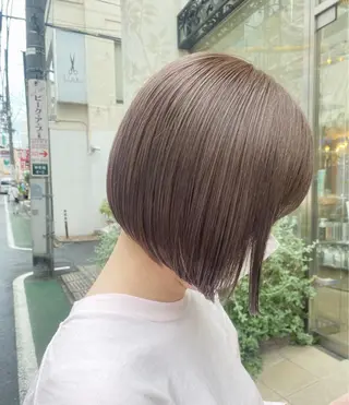 ショート ボブ顔周り 韓国遠藤小雪のヘアスタイル