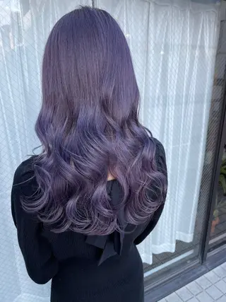 セミロング カラー ヘアアレンジ 髪質改善/レイヤー 縮毛矯正/ケラチン耀のヘアスタイル