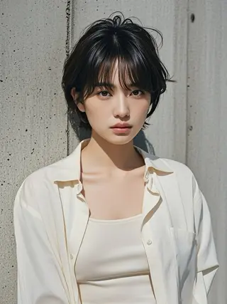 ショート ウルフカット 811 大阪梅田 ウルフのヘアスタイル