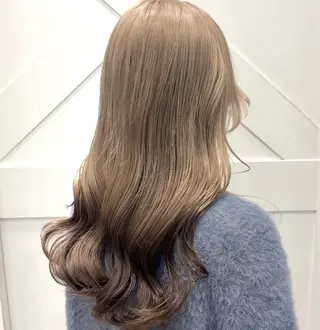 ロング カラー 横浜パーマ🌐ボブ✨ 暖色カラーもえかのヘアスタイル