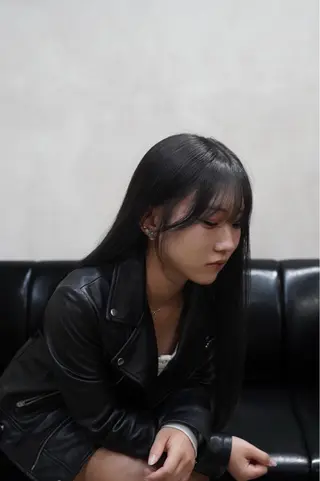 ロング レイヤーカット/ 艶カラー/みらいのヘアスタイル