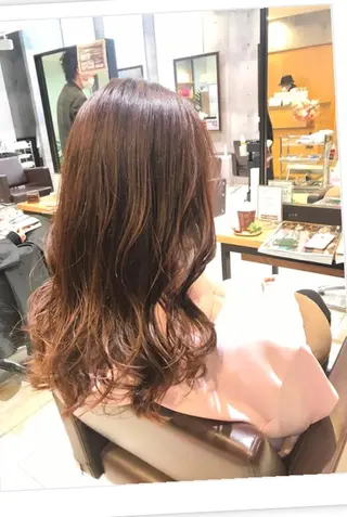 ロング カラー パーマ ヘアアレンジ メンズ キッズ ネイル マツエク・マツパ EnBlesS西宮 マンツーマン神道有基のヘアスタイル