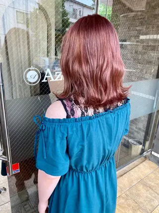 ミディアム カラー 美髪 カラーリストのヘアスタイル
